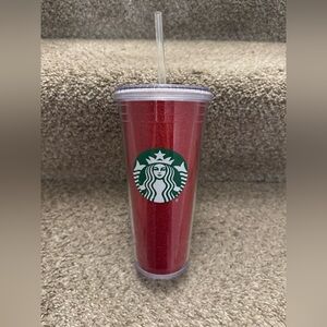 Starbucks 2016 20oz Holiday Sparkle Red Tumbler